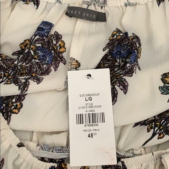 White Floral Bell Sleeve Dress - Picture 4 of 4